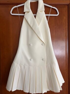 BNWT Meshki Antoinette Pleated Mini Dress - Sz S